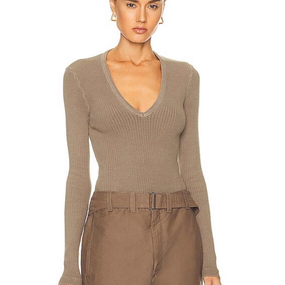 AGOLDE - Tavi Bodysuit in Biscotti